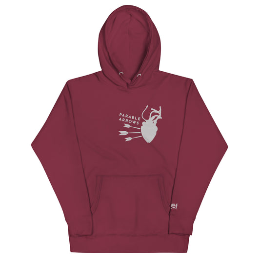 Sci Fi Heart Embroidered Hoodie